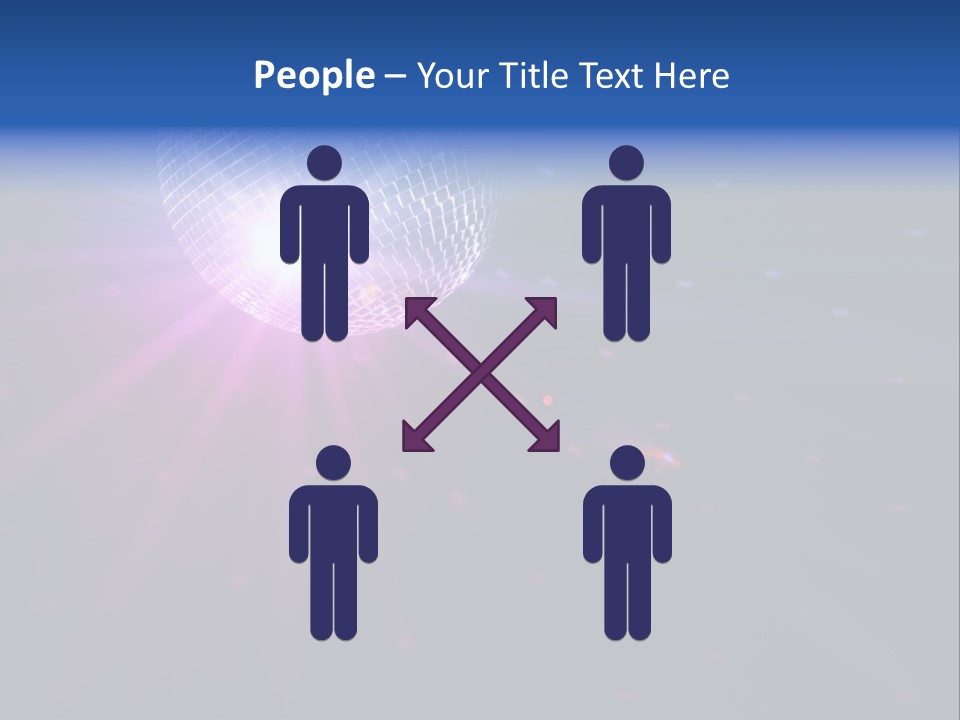 Spotlight Laser Ball PowerPoint Template