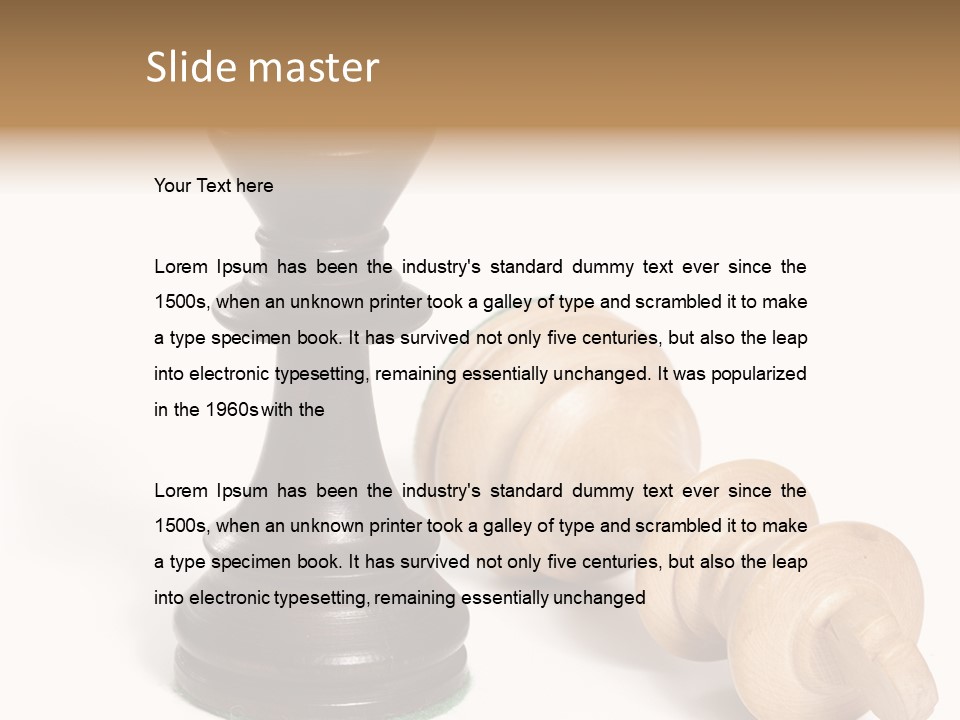 Standing White Concept PowerPoint Template