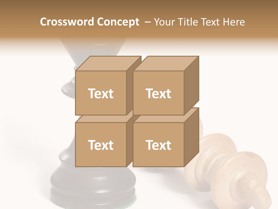 Standing White Concept PowerPoint Template