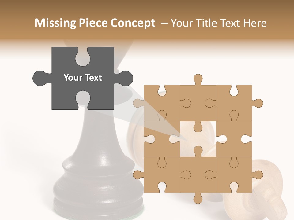 Standing White Concept PowerPoint Template