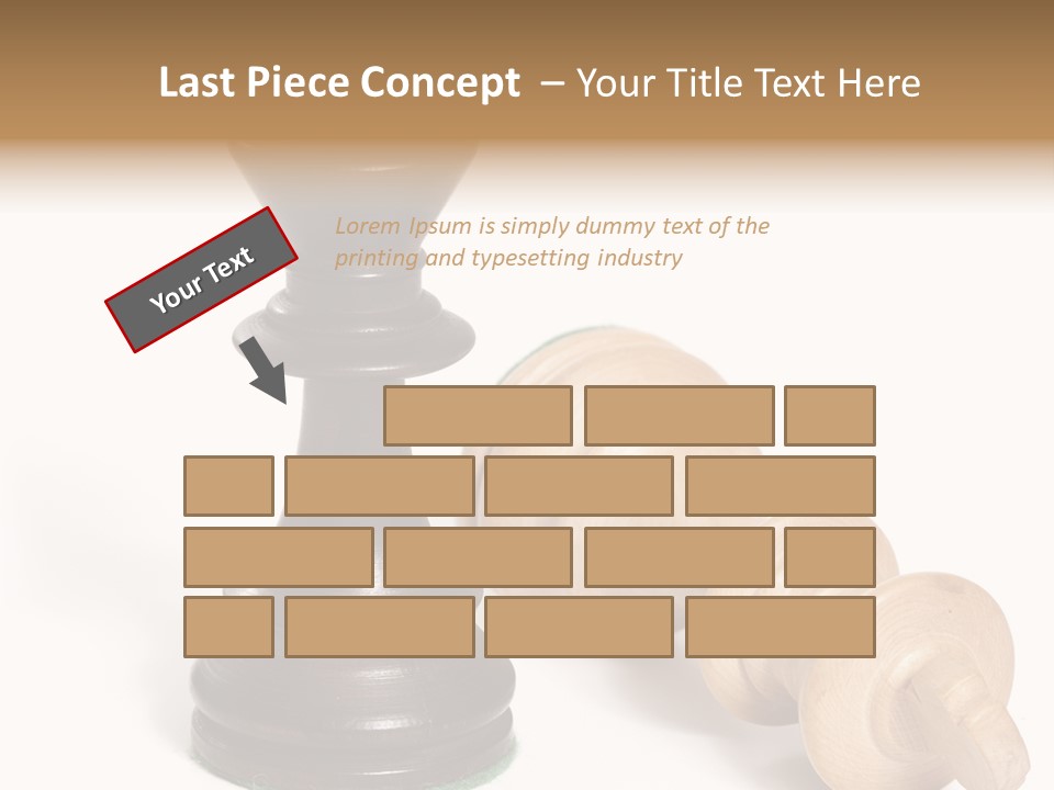 Standing White Concept PowerPoint Template