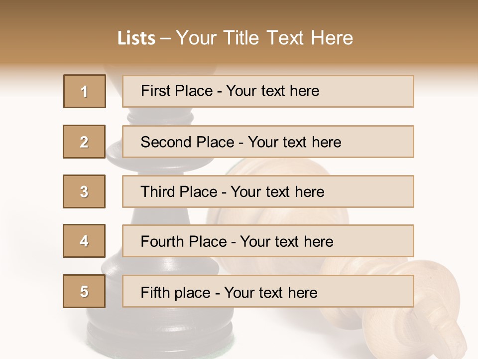 Standing White Concept PowerPoint Template