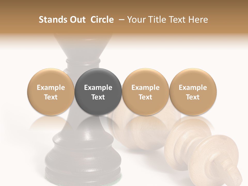 Standing White Concept PowerPoint Template