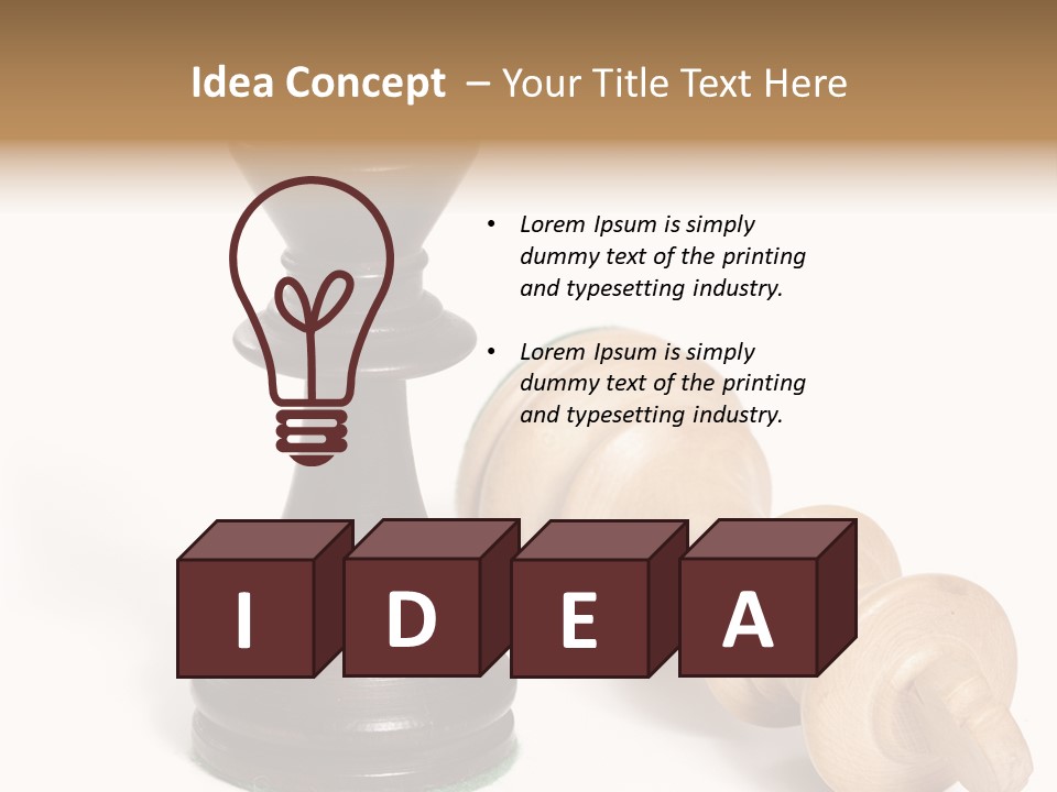 Standing White Concept PowerPoint Template