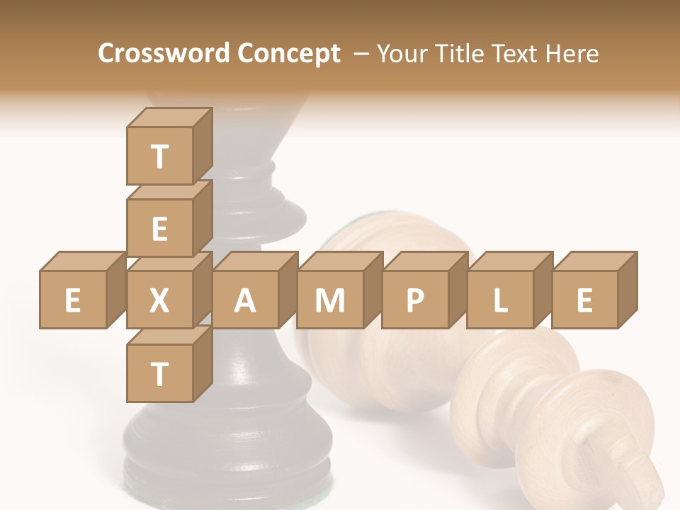 Standing White Concept PowerPoint Template