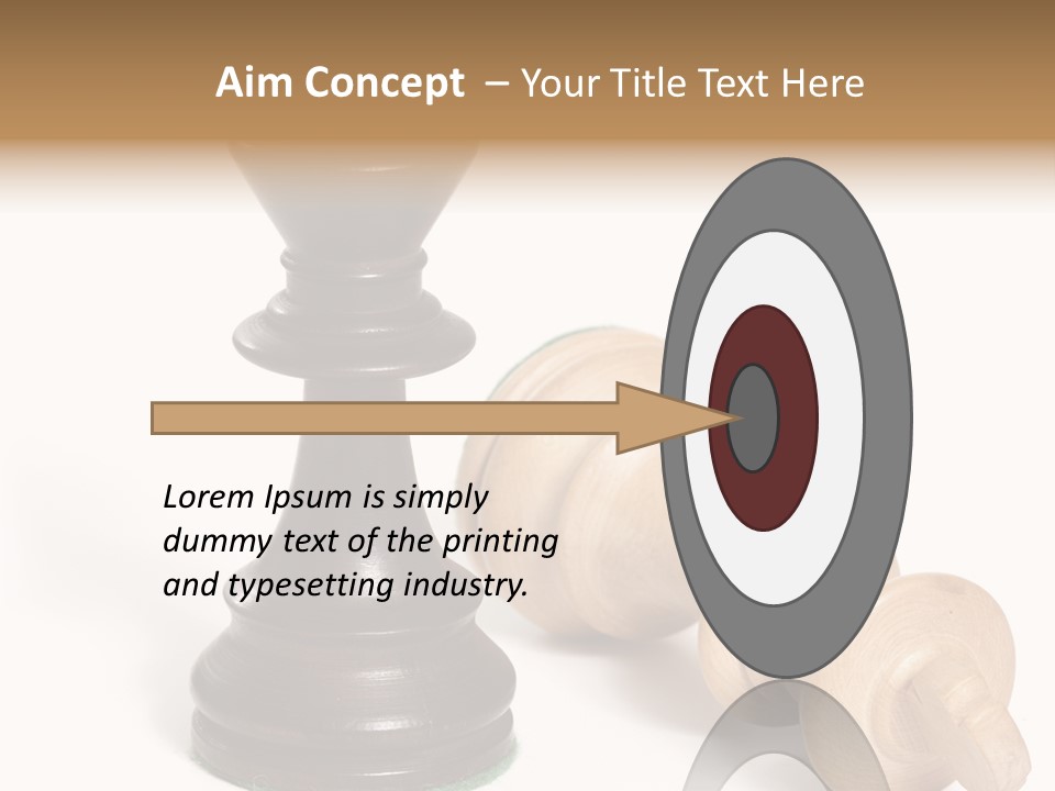 Standing White Concept PowerPoint Template