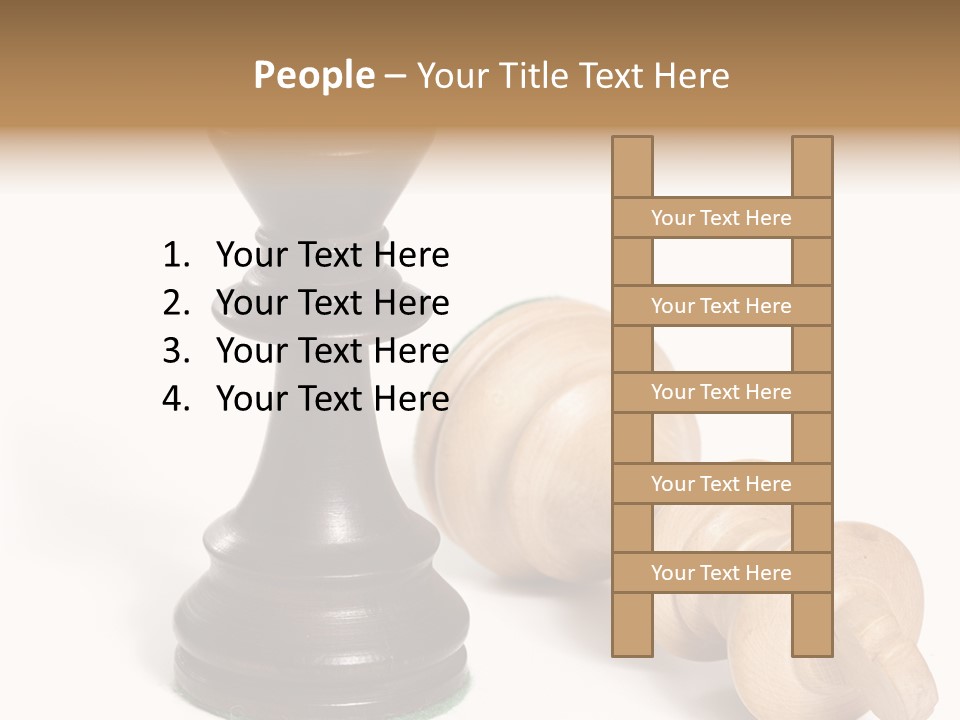 Standing White Concept PowerPoint Template