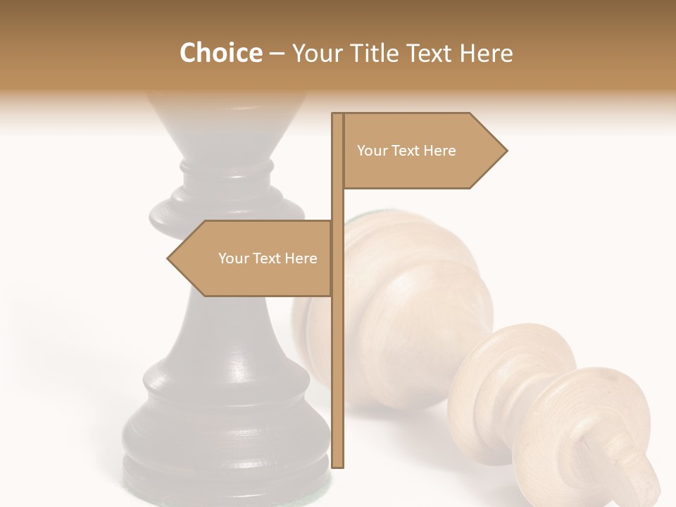 Standing White Concept PowerPoint Template