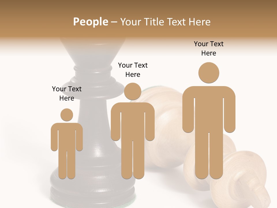 Standing White Concept PowerPoint Template