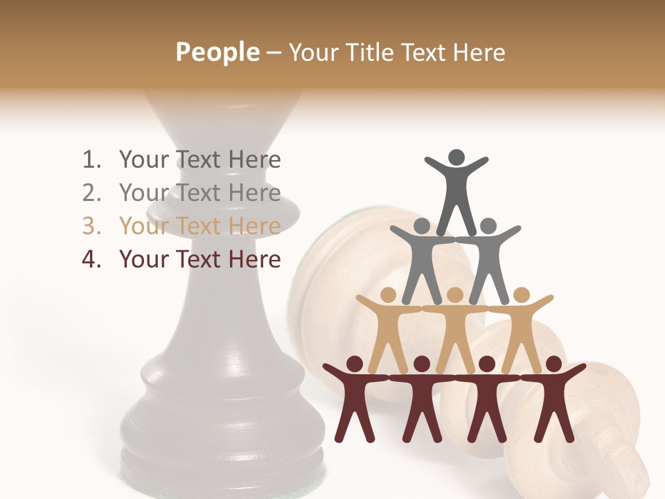 Standing White Concept PowerPoint Template