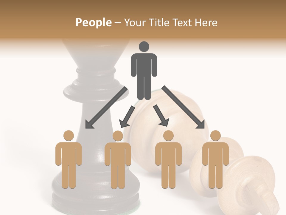 Standing White Concept PowerPoint Template