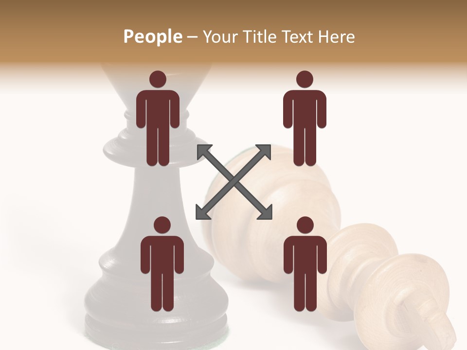 Standing White Concept PowerPoint Template