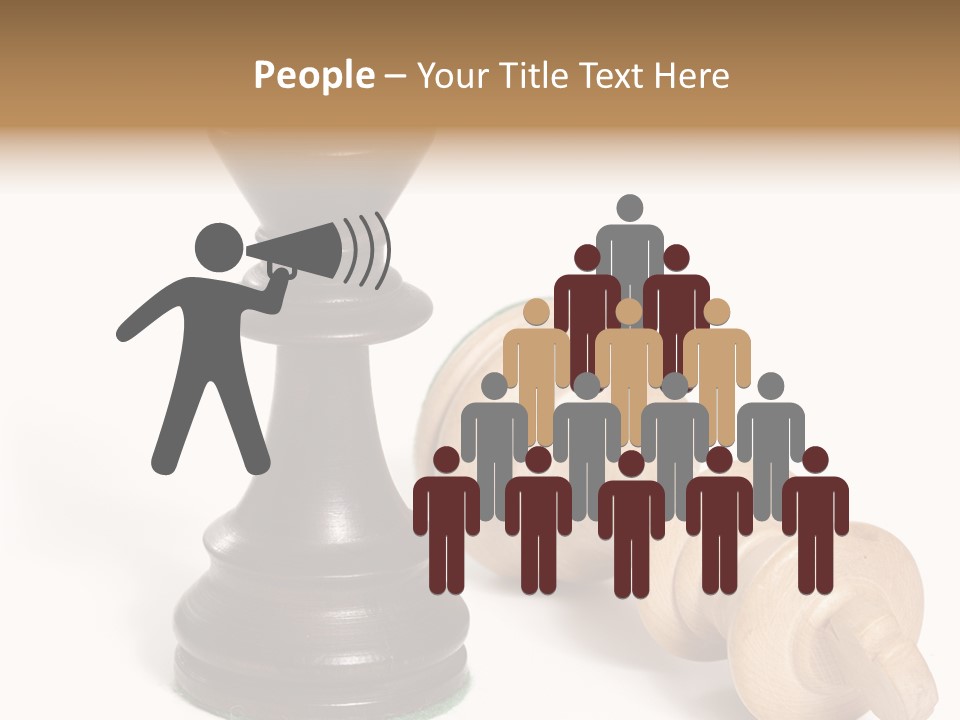 Standing White Concept PowerPoint Template