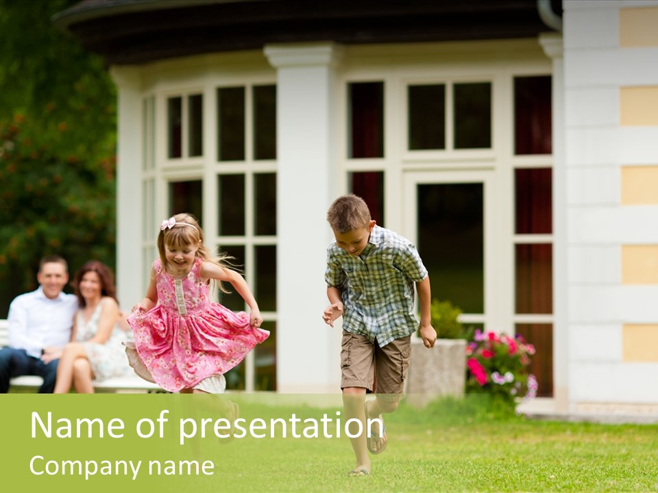 Run Grass Relationship PowerPoint Template