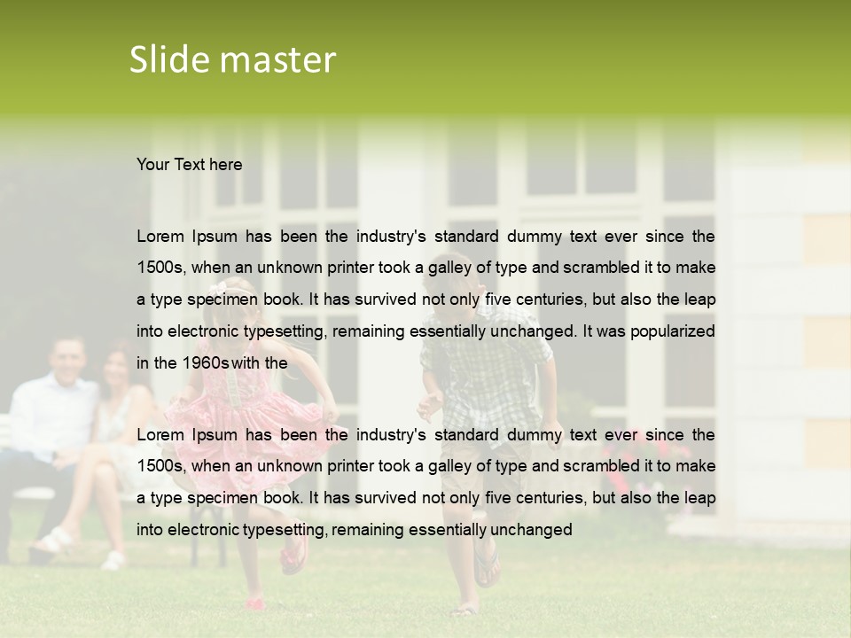 Run Grass Relationship PowerPoint Template