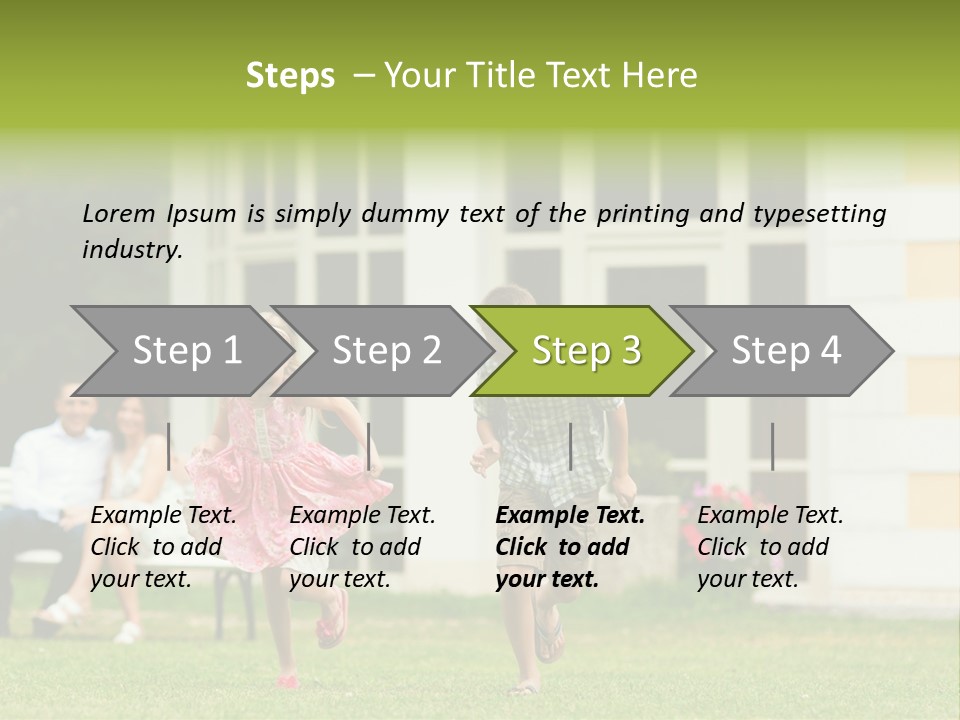 Run Grass Relationship PowerPoint Template