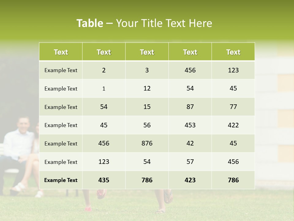 Run Grass Relationship PowerPoint Template