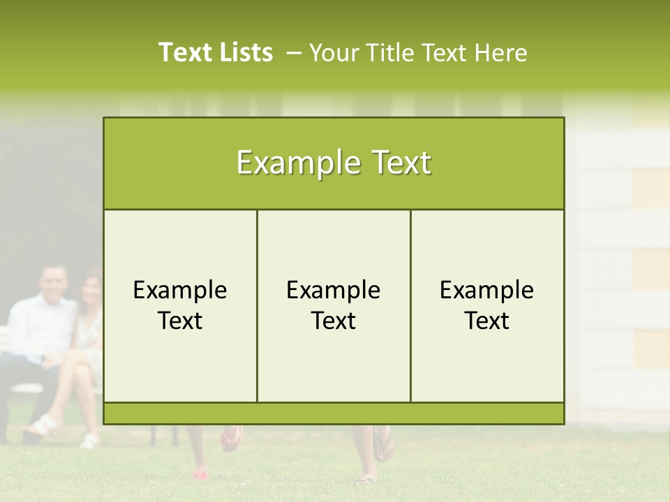 Run Grass Relationship PowerPoint Template