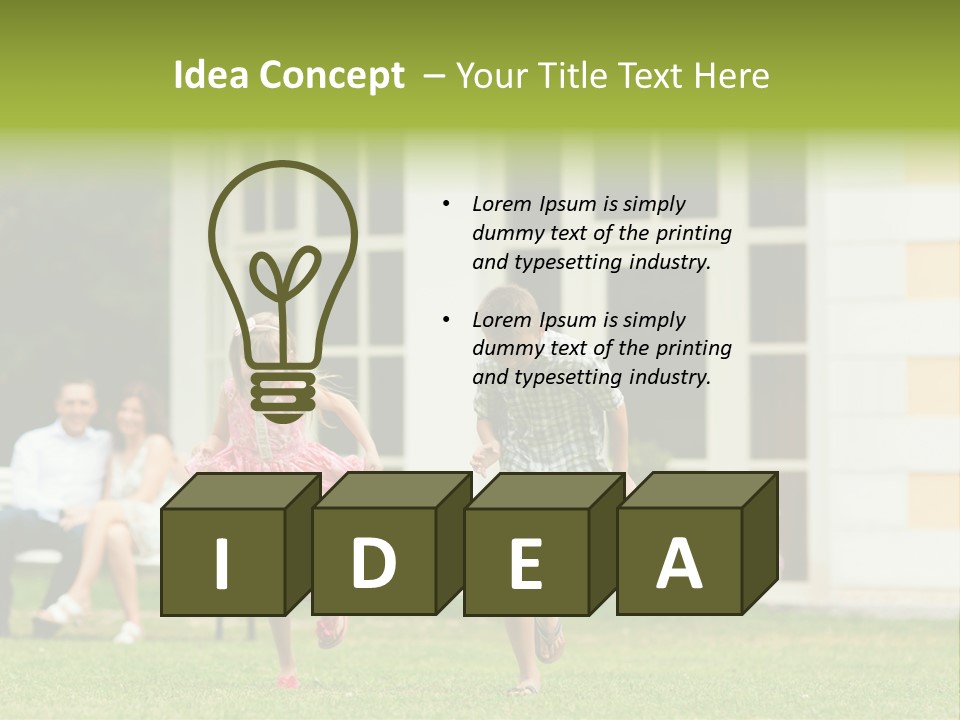 Run Grass Relationship PowerPoint Template