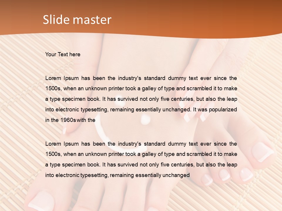 Skin Healthcare Beautiful PowerPoint Template