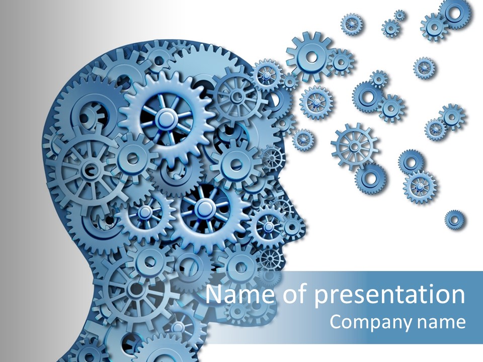 Human White Intelligence PowerPoint Template