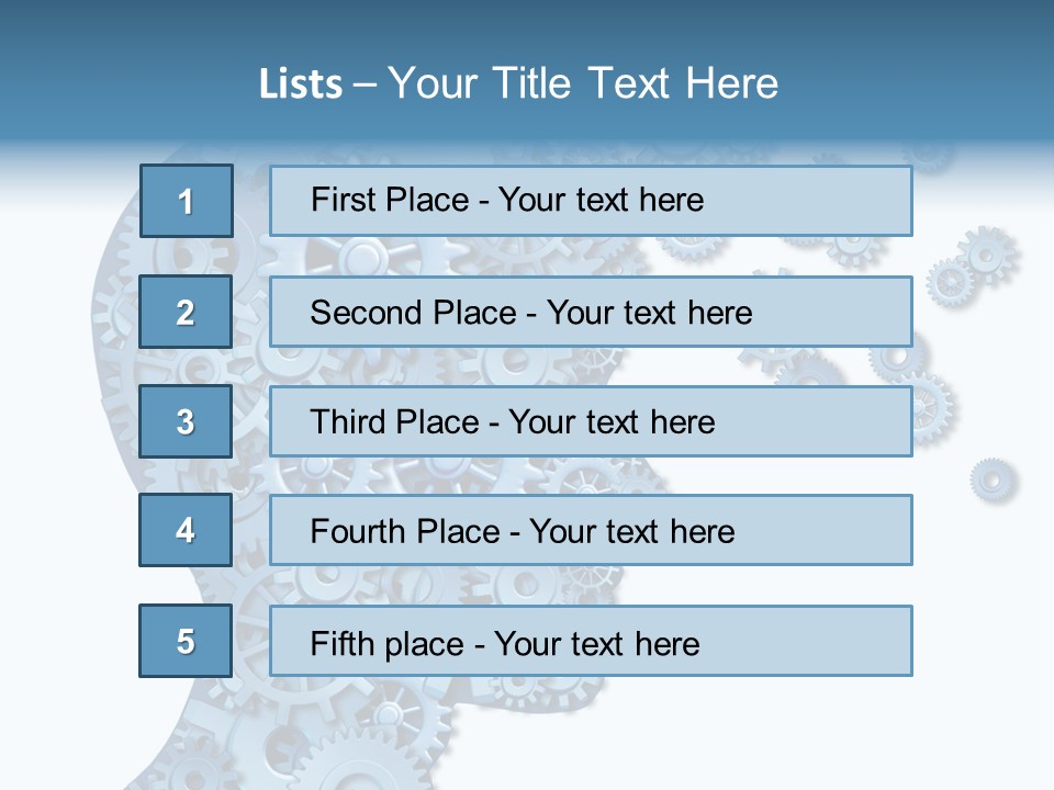 Human White Intelligence PowerPoint Template