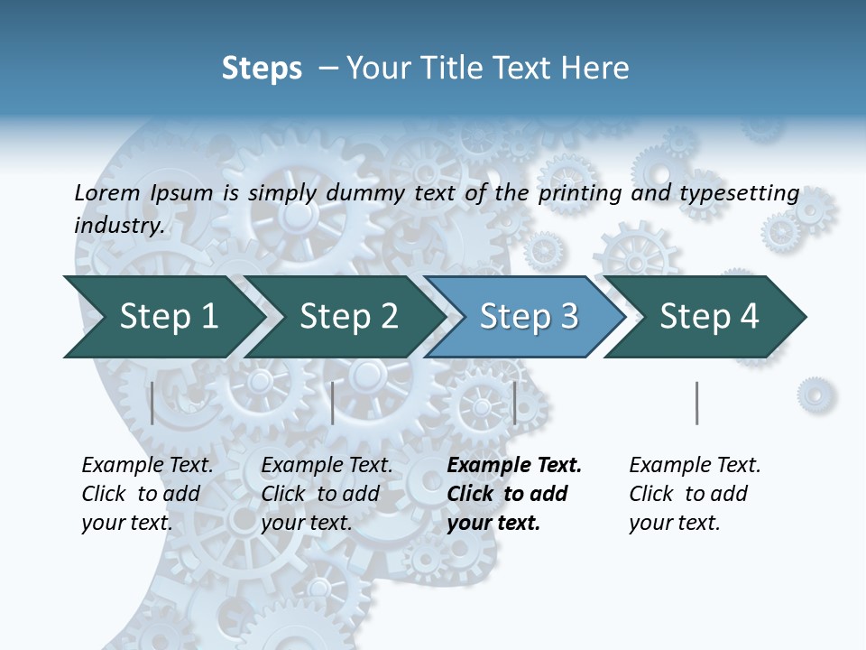 Human White Intelligence PowerPoint Template
