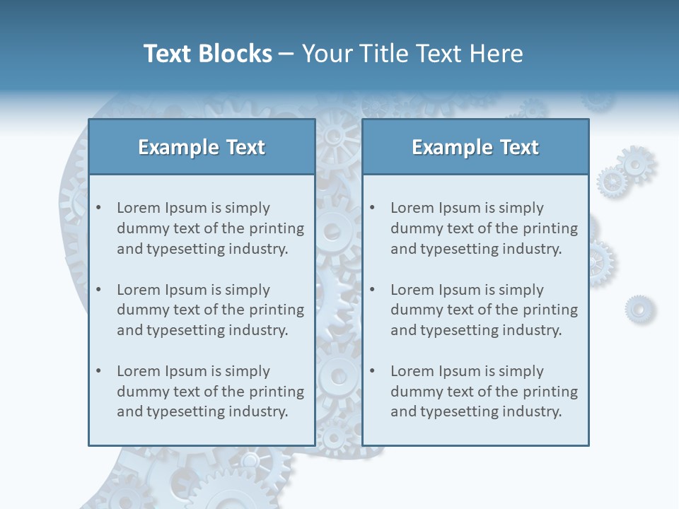 Human White Intelligence PowerPoint Template