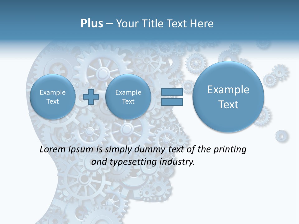 Human White Intelligence PowerPoint Template