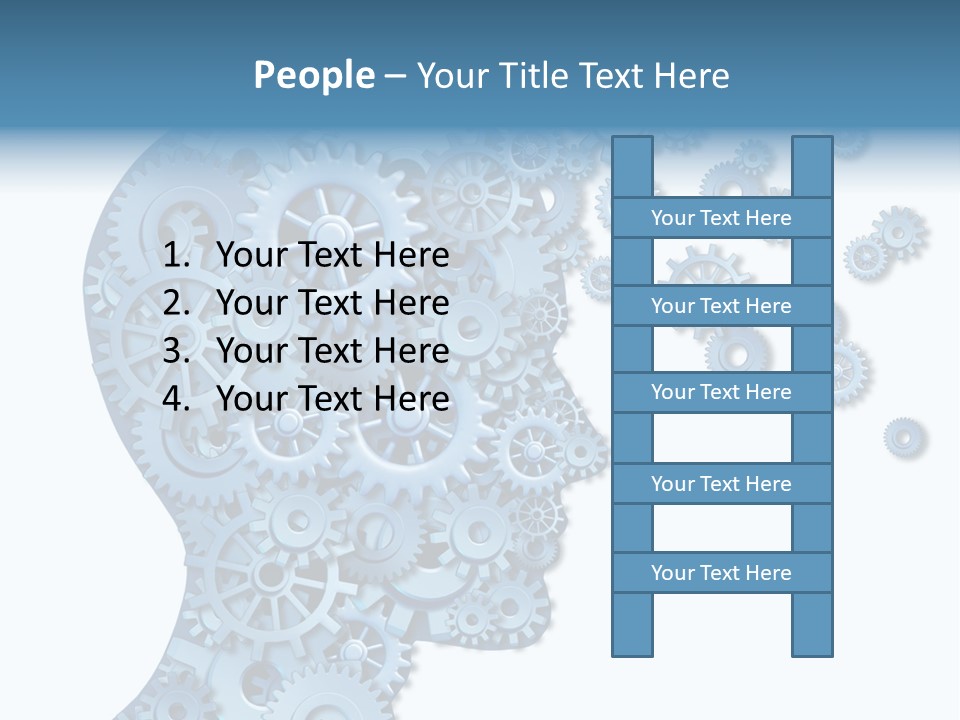 Human White Intelligence PowerPoint Template
