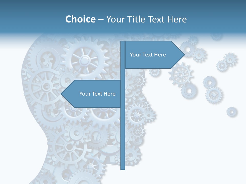 Human White Intelligence PowerPoint Template