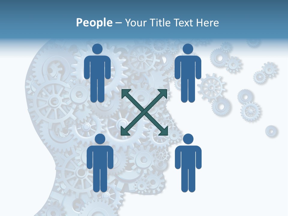 Human White Intelligence PowerPoint Template