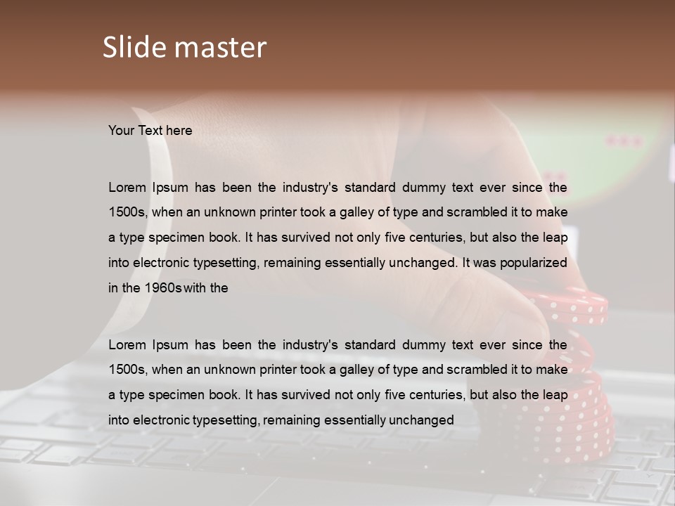 Chip Money Key PowerPoint Template