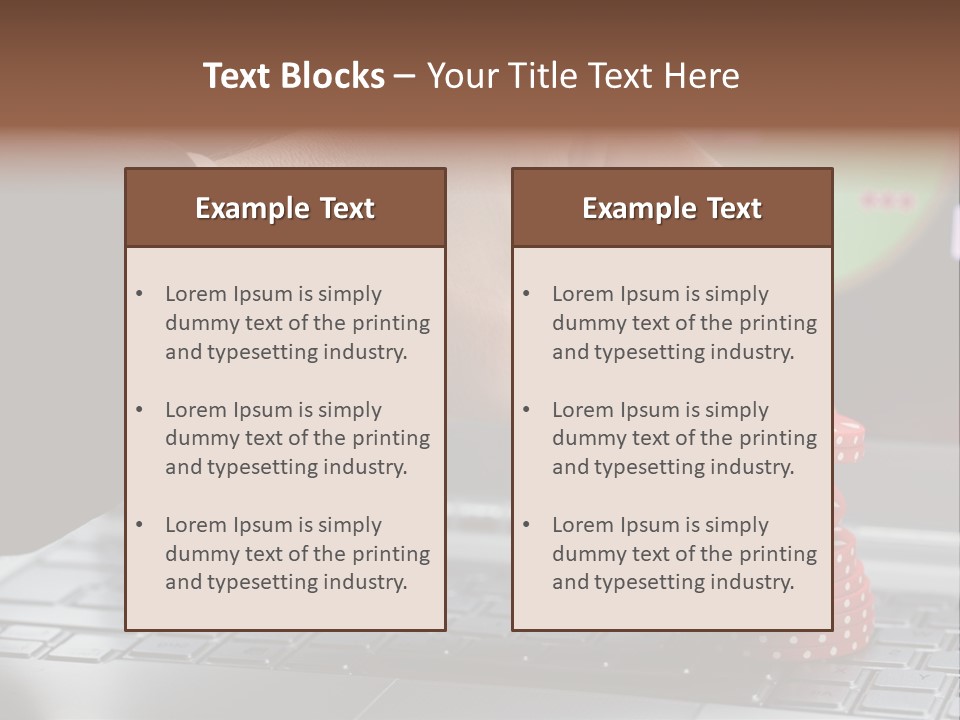 Chip Money Key PowerPoint Template