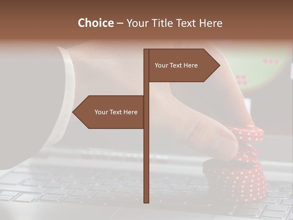 Chip Money Key PowerPoint Template