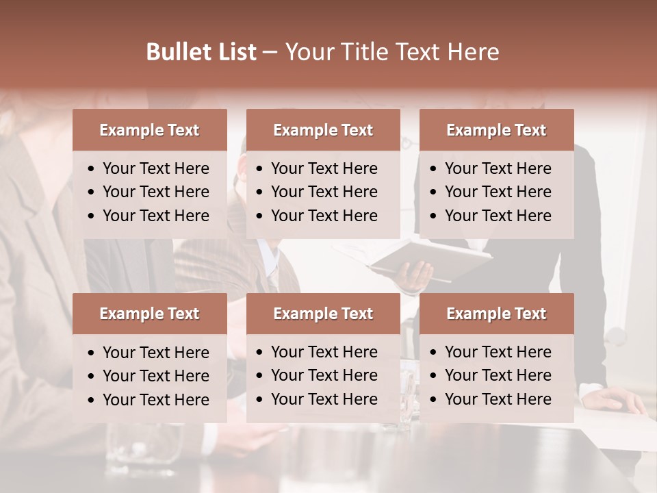 Young Success Businesswoman PowerPoint Template