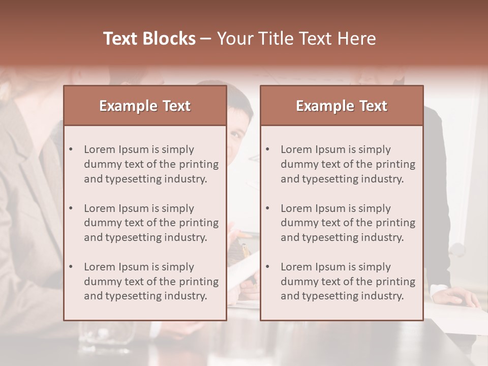 Young Success Businesswoman PowerPoint Template