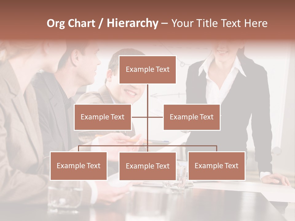 Young Success Businesswoman PowerPoint Template