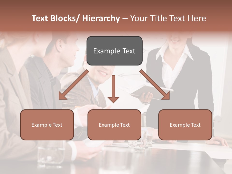 Young Success Businesswoman PowerPoint Template