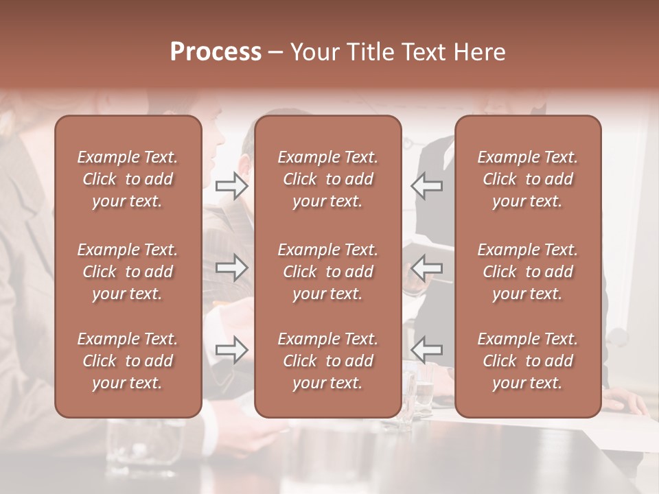 Young Success Businesswoman PowerPoint Template