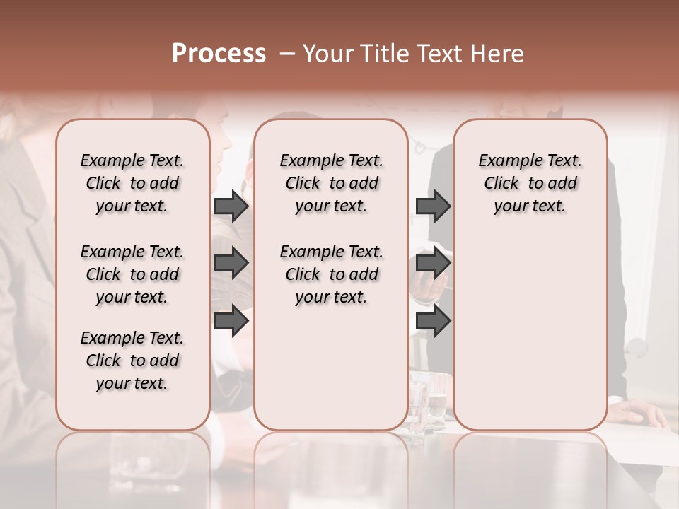 Young Success Businesswoman PowerPoint Template