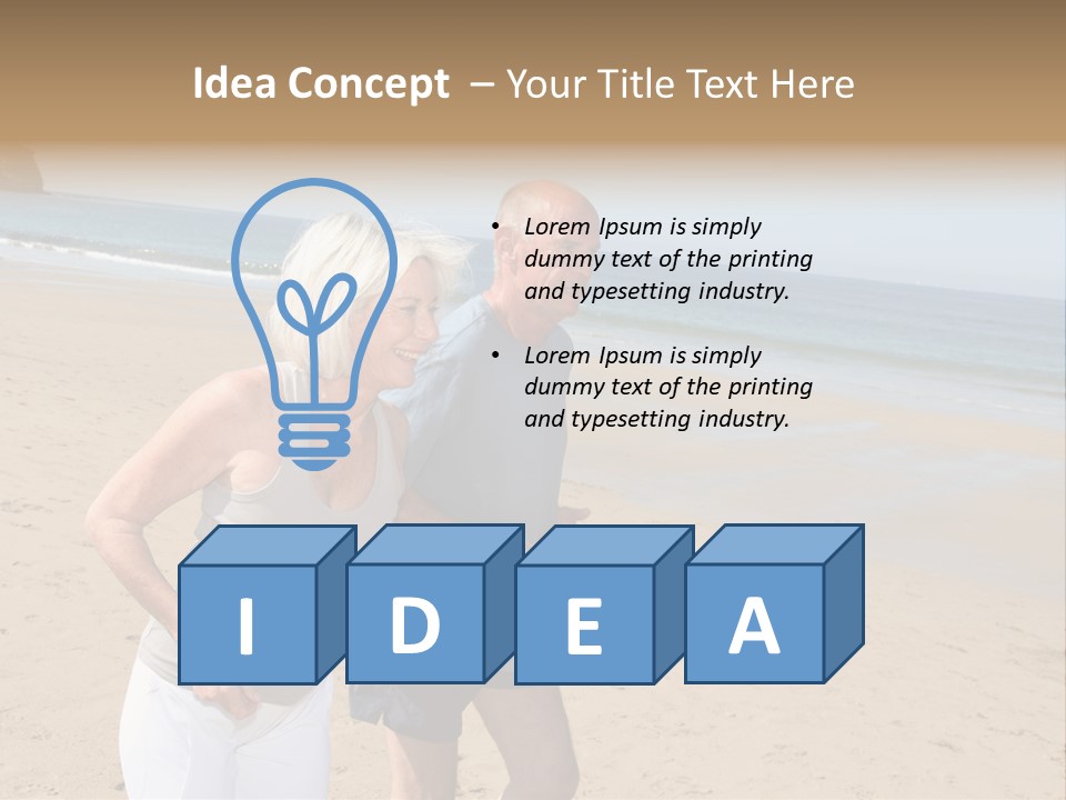 Sport Man Breathing PowerPoint Template