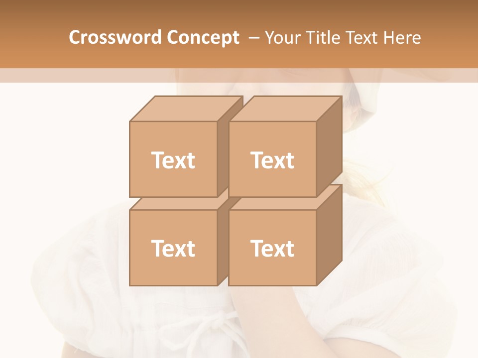 A Little Girl Wearing A Chef's Hat And Holding Her Finger To Her Mouth PowerPoint Template