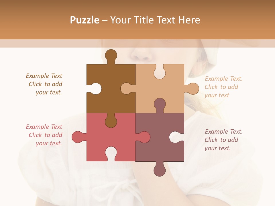 A Little Girl Wearing A Chef's Hat And Holding Her Finger To Her Mouth PowerPoint Template