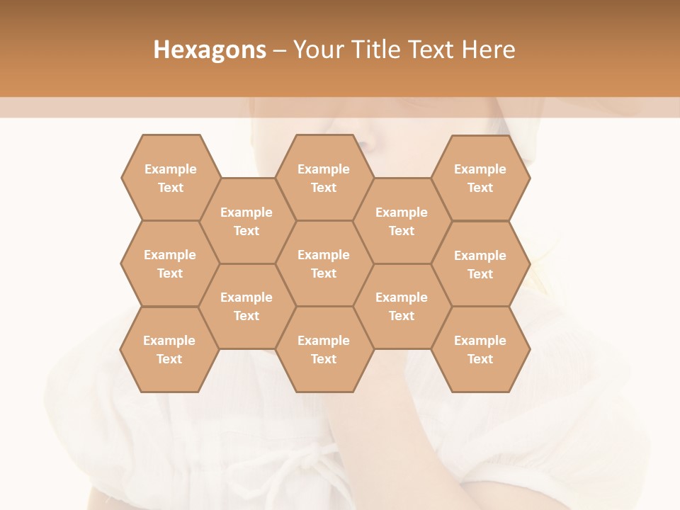 A Little Girl Wearing A Chef's Hat And Holding Her Finger To Her Mouth PowerPoint Template