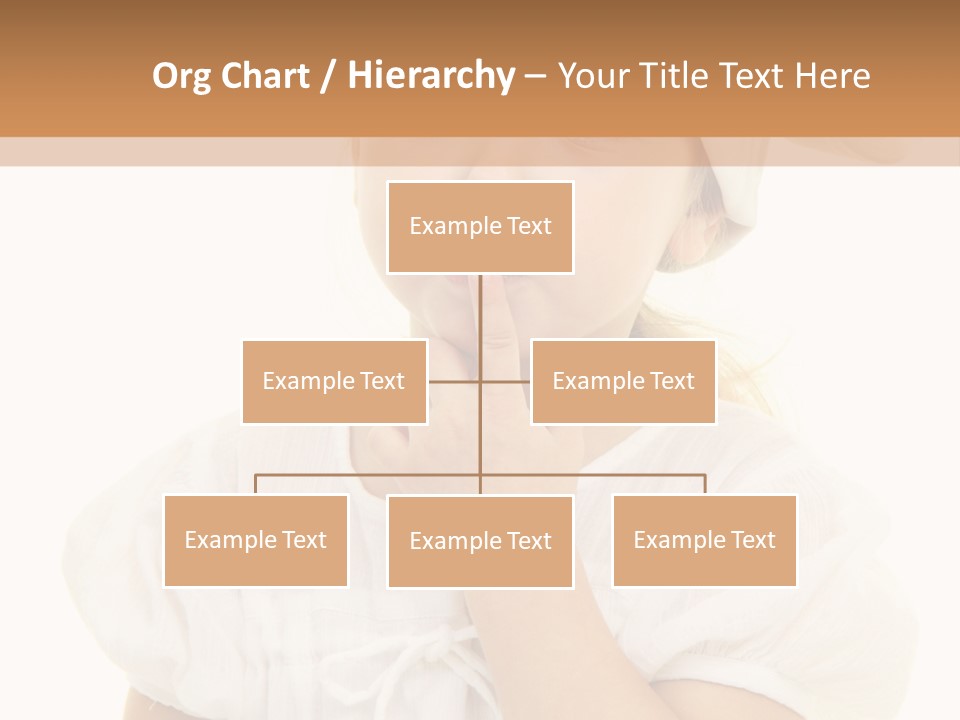 A Little Girl Wearing A Chef's Hat And Holding Her Finger To Her Mouth PowerPoint Template