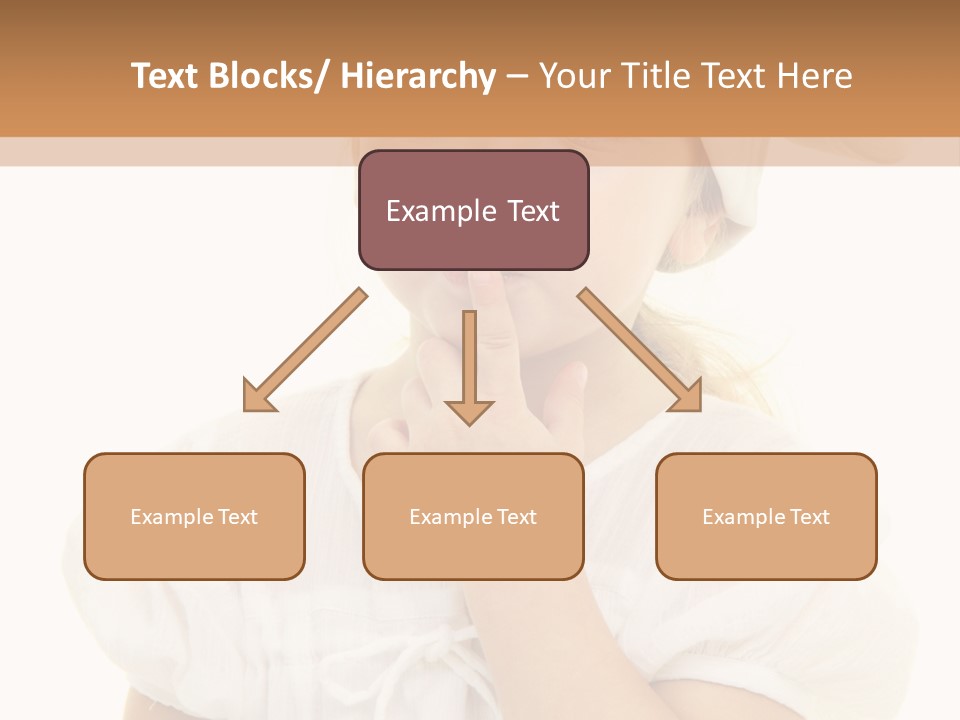 A Little Girl Wearing A Chef's Hat And Holding Her Finger To Her Mouth PowerPoint Template