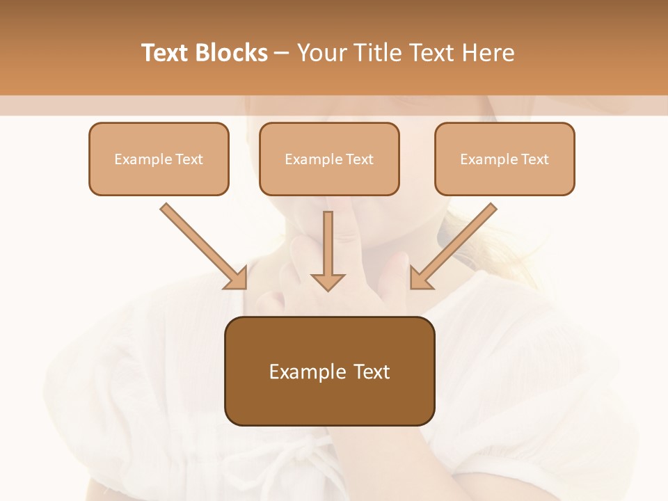 A Little Girl Wearing A Chef's Hat And Holding Her Finger To Her Mouth PowerPoint Template