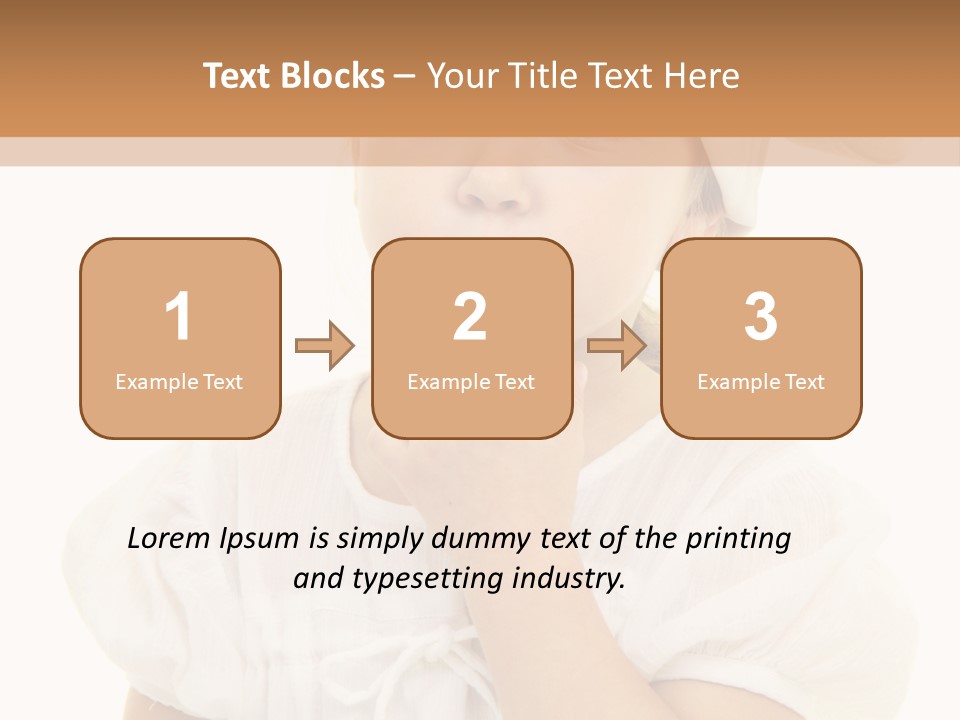 A Little Girl Wearing A Chef's Hat And Holding Her Finger To Her Mouth PowerPoint Template