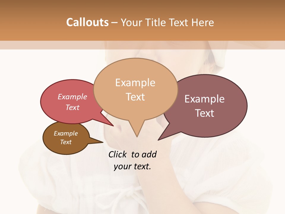 A Little Girl Wearing A Chef's Hat And Holding Her Finger To Her Mouth PowerPoint Template